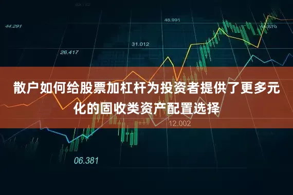 散户如何给股票加杠杆为投资者提供了更多元化的固收类资产配置选择