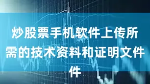 炒股票手机软件上传所需的技术资料和证明文件